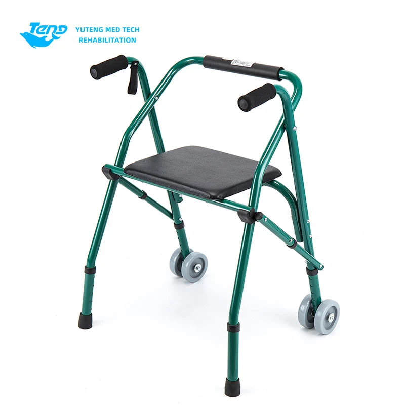 Walker din aliaj de aluminiu cu scaun