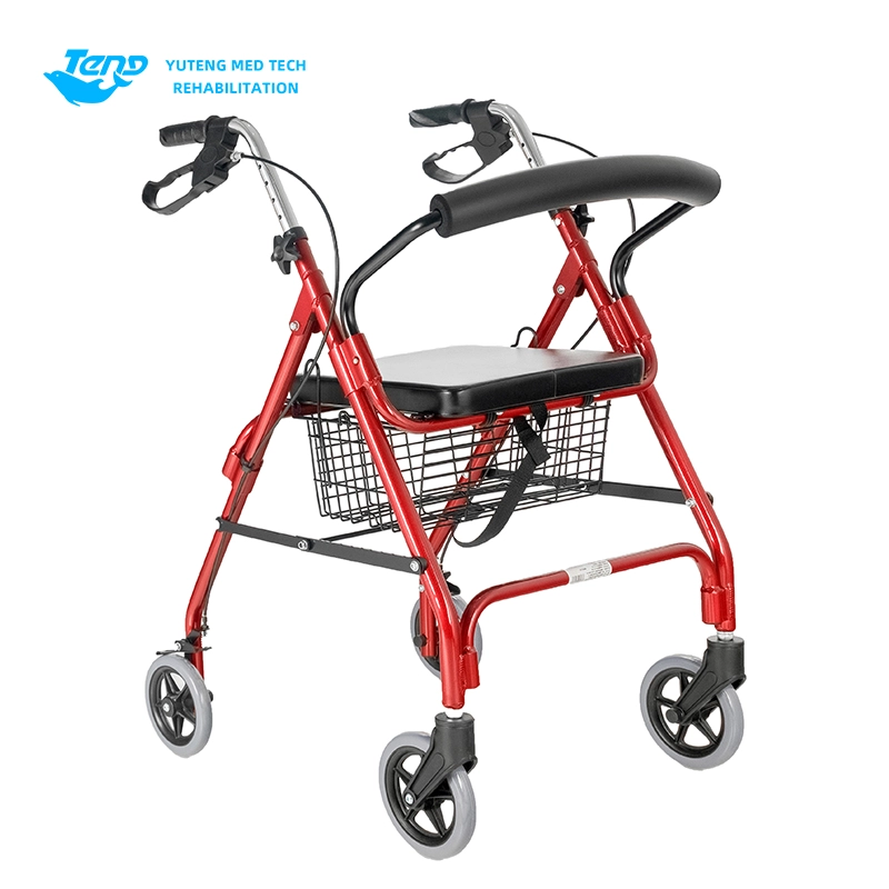 Rollator în vârstă din aluminiu